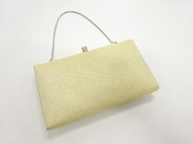 リサイクル　金糸織り柄和装バッグ